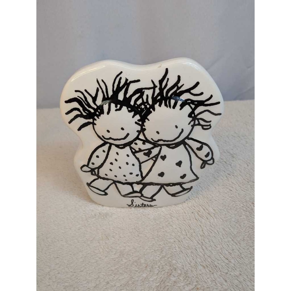 Marci Ceramic Sisters Figurine My Sister Poem Gift Home Decor